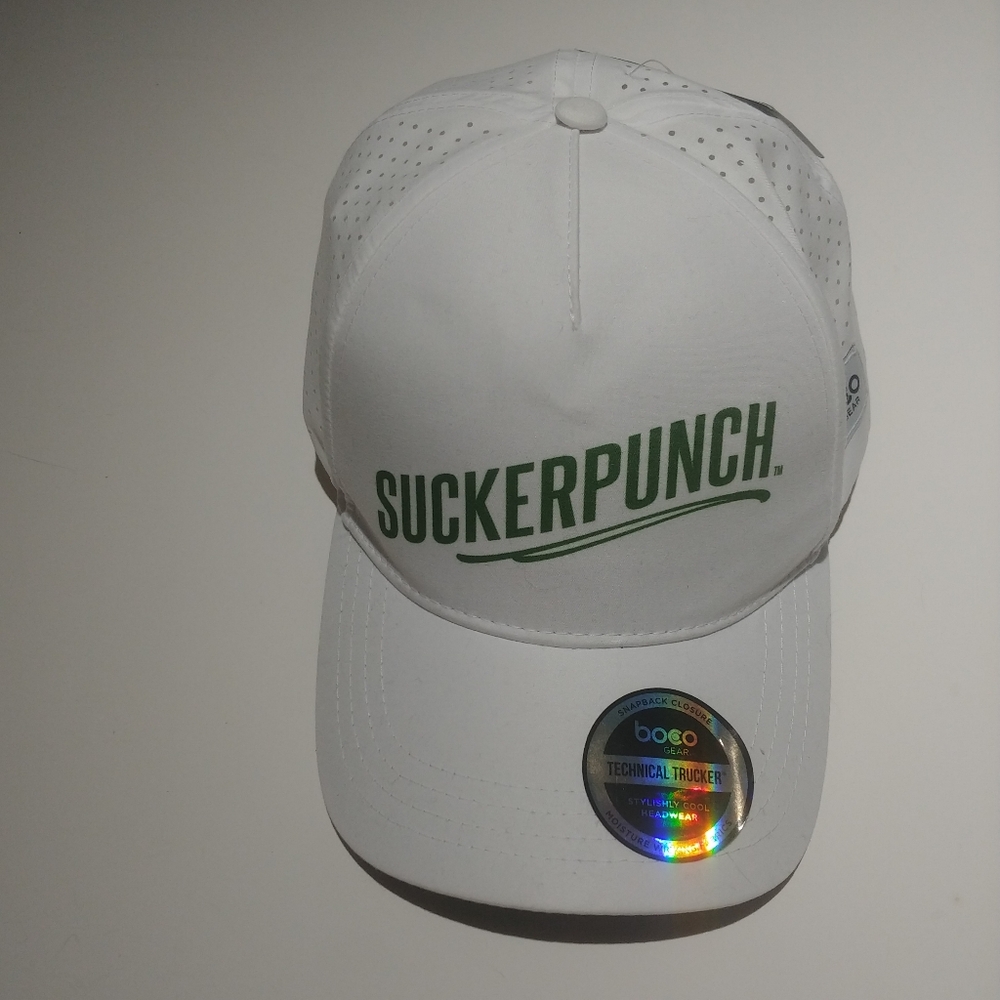 Sucker Trucker  White Cap